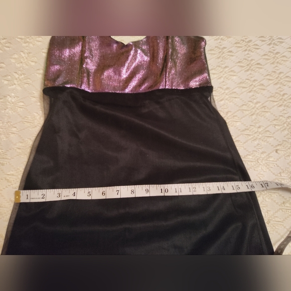 Sexy black and purple evening gown - Picture 9 of 10